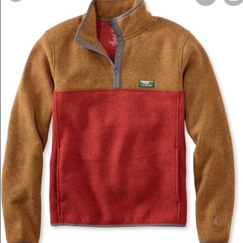 LL.Bean Mens Fleece Pullover | Size L